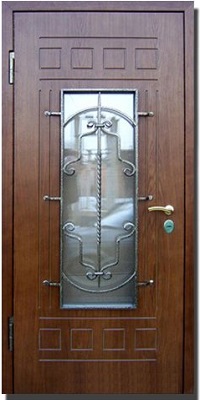 Металлические двери шпон и ламинат